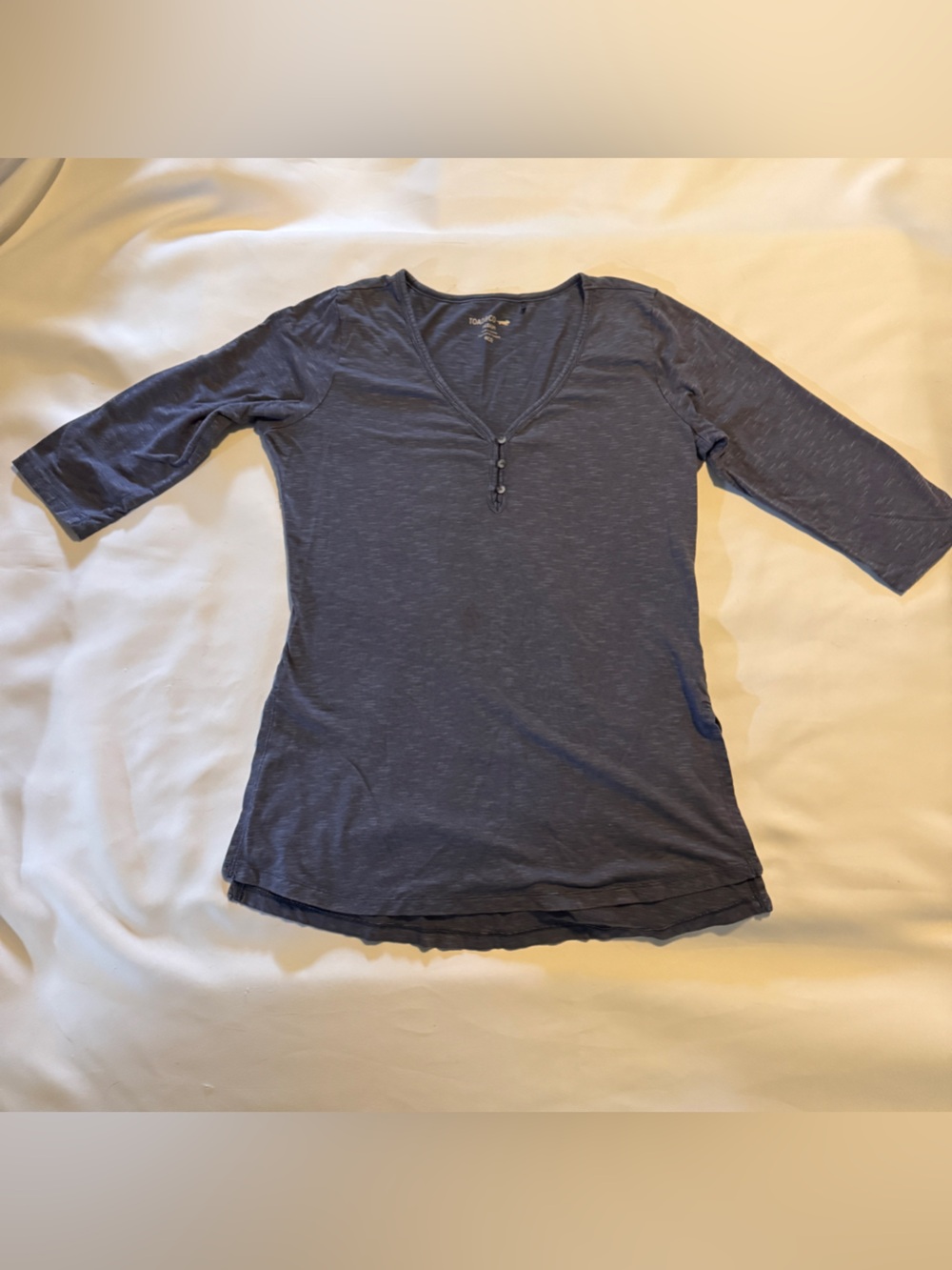 Toad&Co Slate Blue Henley Top